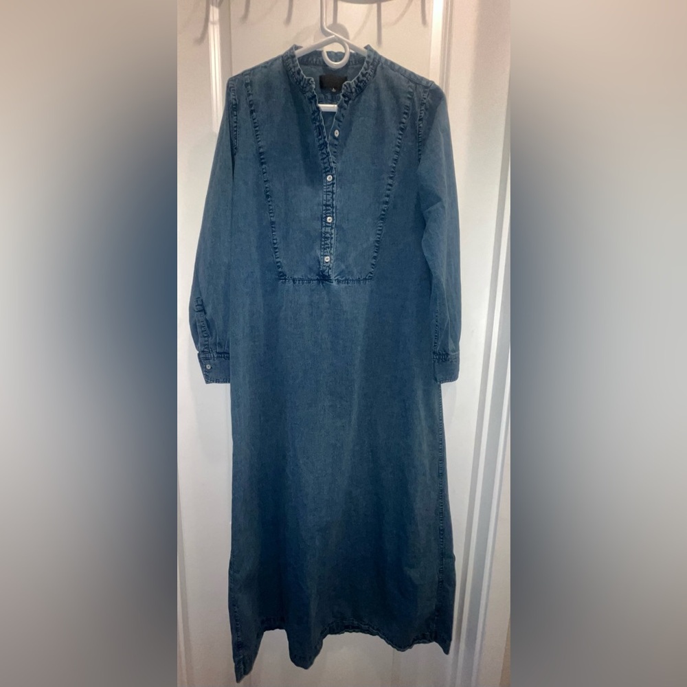 Nili Lotan Jasper Denim women’s shirt Maxi Dress - Picture 3 of 6